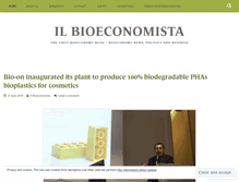 Tablet Screenshot of ilbioeconomista.com
